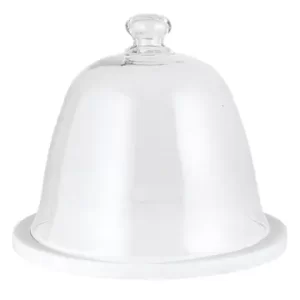Glass & Marble Pastry Dome - Image 2