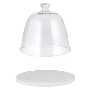 Glass & Marble Pastry Dome - Image 3