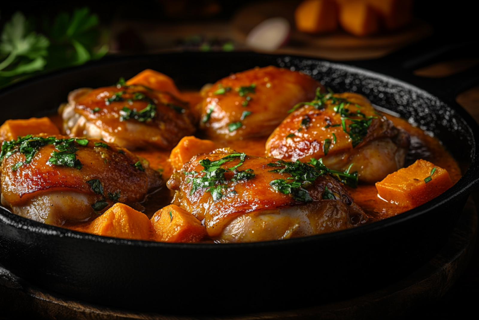 Sweet Curry Chicken and Yams